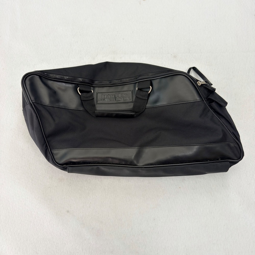 Harley-Davidson Black Nylon Saddlebag Liner Travel Bag with Logo Patch